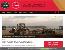 Tablet Screenshot of cookefarms.net